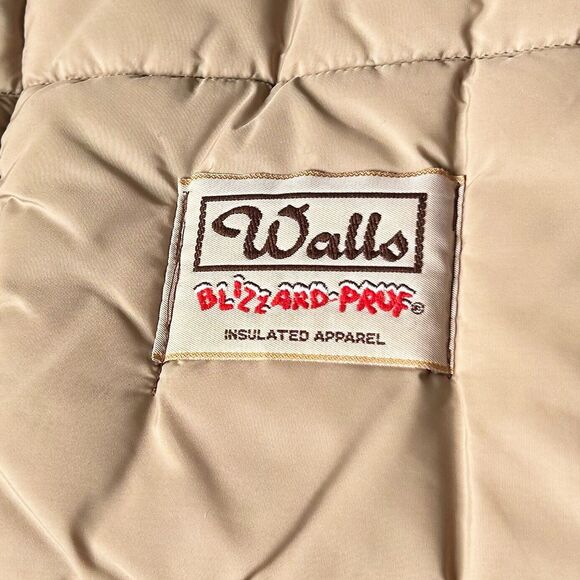 Vintage Walls Blizzard Pruf Coat Brown Faux Fur Trim Zip + Snap Front-Women's S - Picture 7 of 16